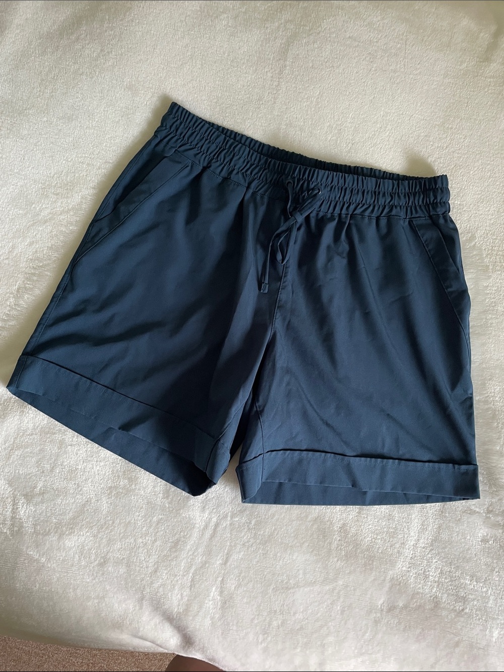 Mondetta Navy Athletic Drawcord Performance Shorts